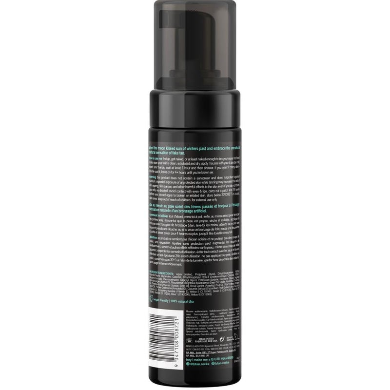 b tan b.tan Dark Self Tanner Mousse | Fake It Till You Make It - Best 1 Hour Express Sunless Tanning Foam, Gold Bronzing Glow, Face & Body, No Fake Tan Smell, 6.7 Fl Oz - Image 2